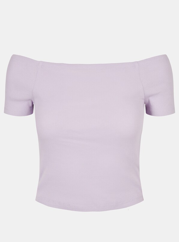 Ladies Off Shoulder Rib-6