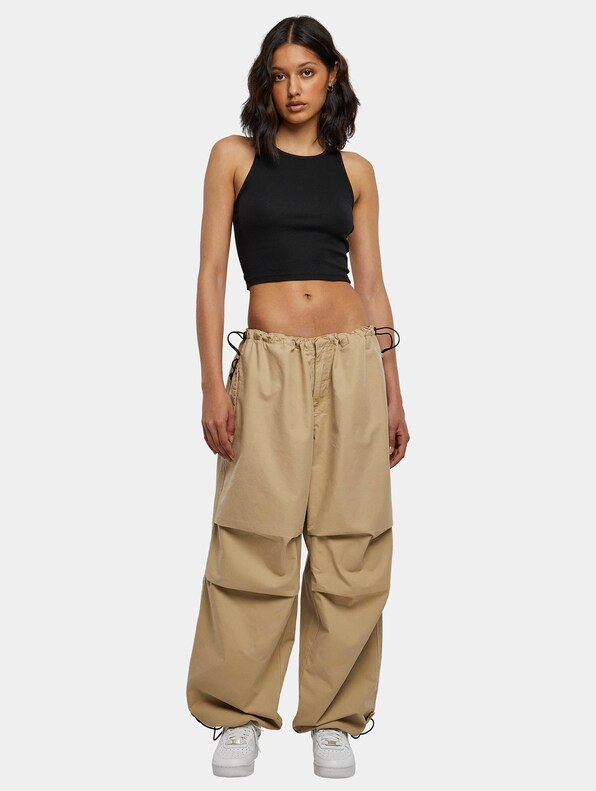 Ladies Cotton Parachute Pants-3