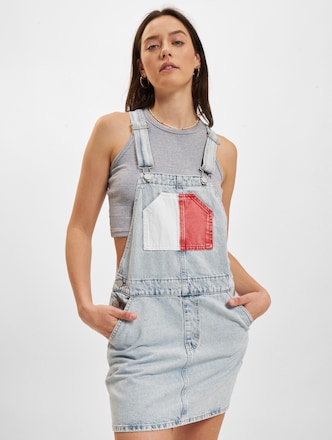 Tommy Jeans Bh6015 Flag Dungaree Dress