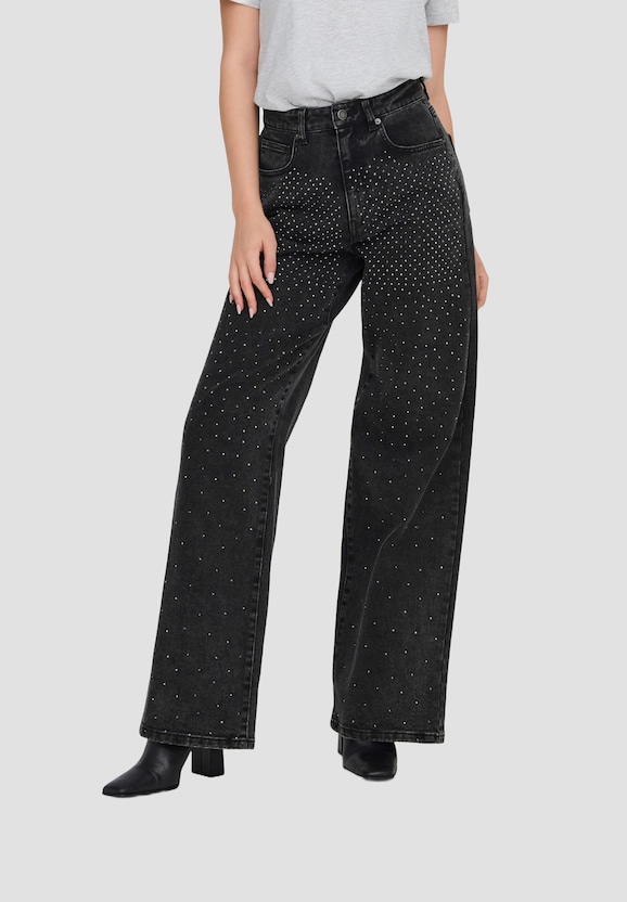 Hope Rhinestone High Waist Bootcut-0