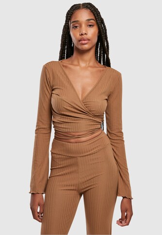 Ladies Cropped Rib Wrapped