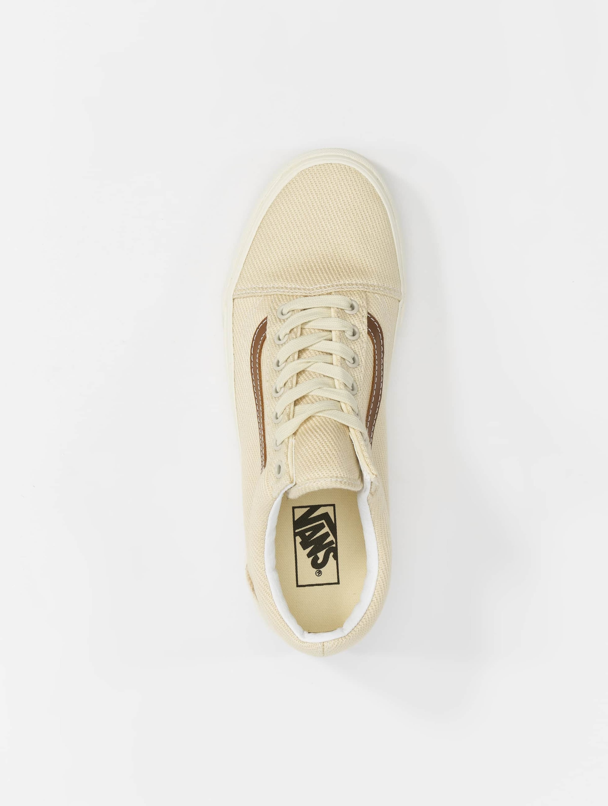 Vans old sale skool mujer beige