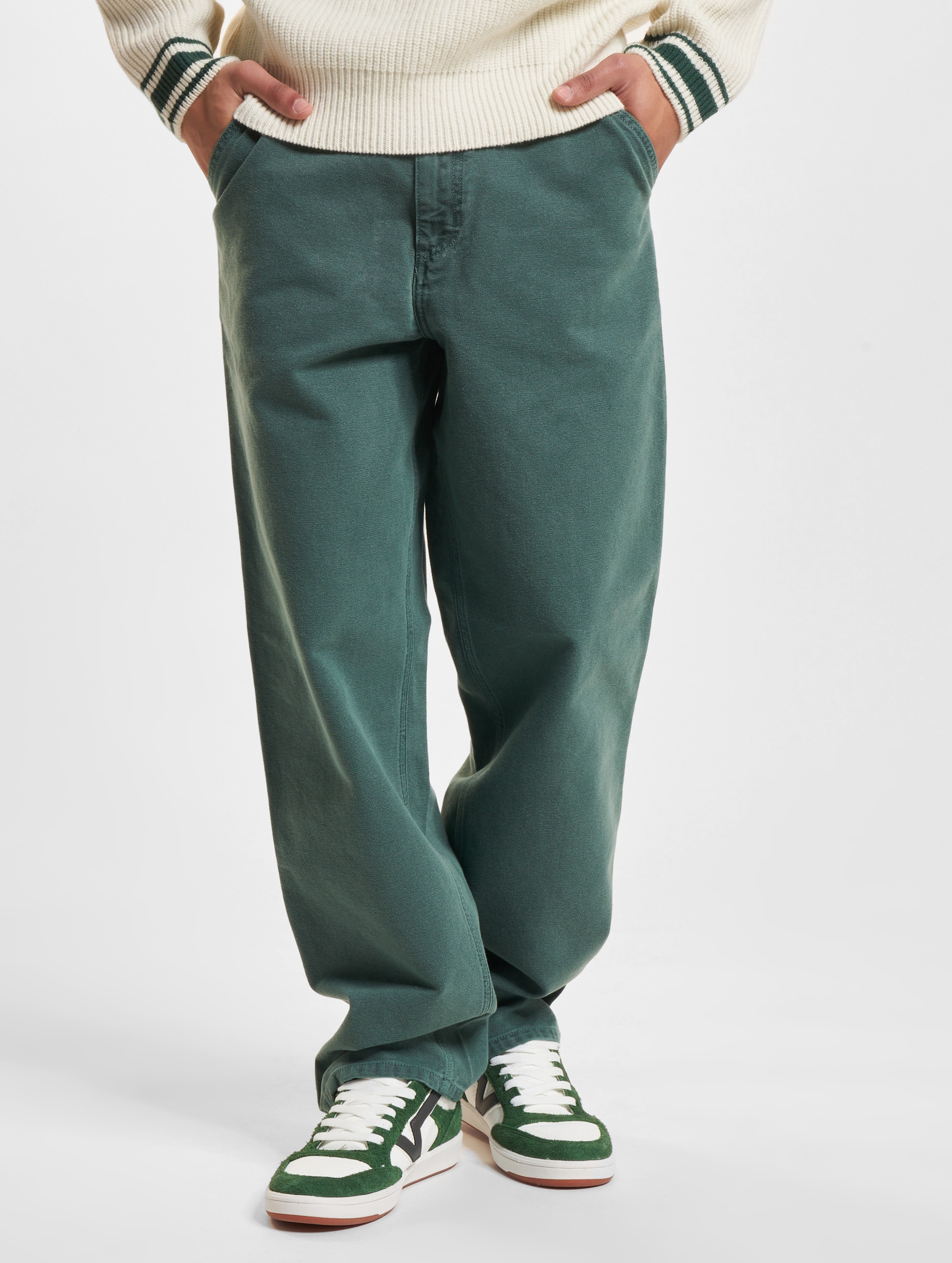 Carhartt WIP Simple Jeans Mannen op kleur groen, Maat 3232