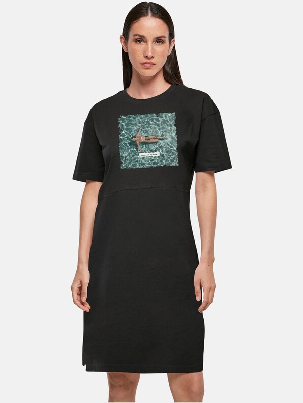 Ladies Summer - On My Mind Oversized Slit Dress-0