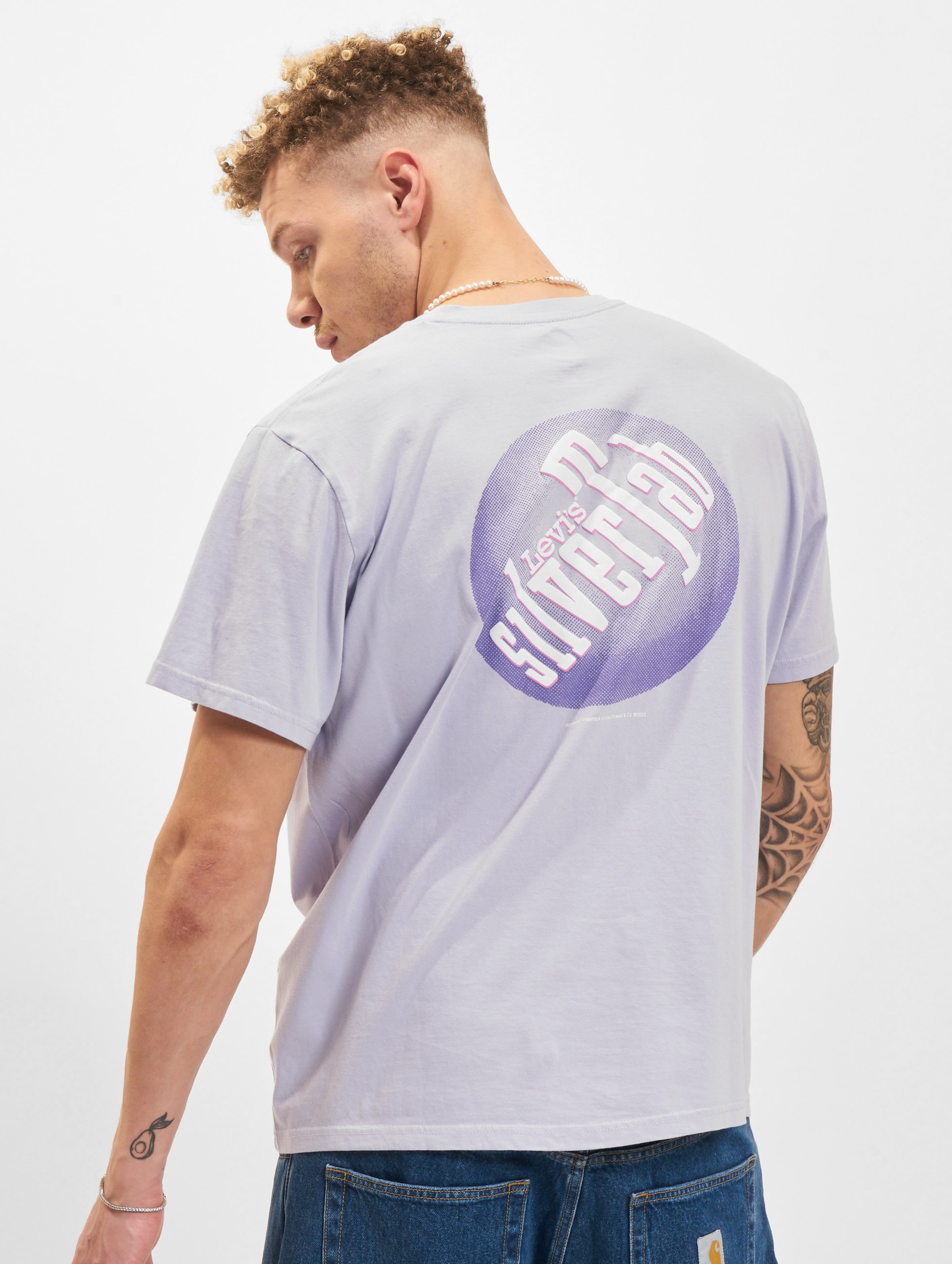 Levi's Levis Relaxed Fit T-Shirt Mannen op kleur violet, Maat XL