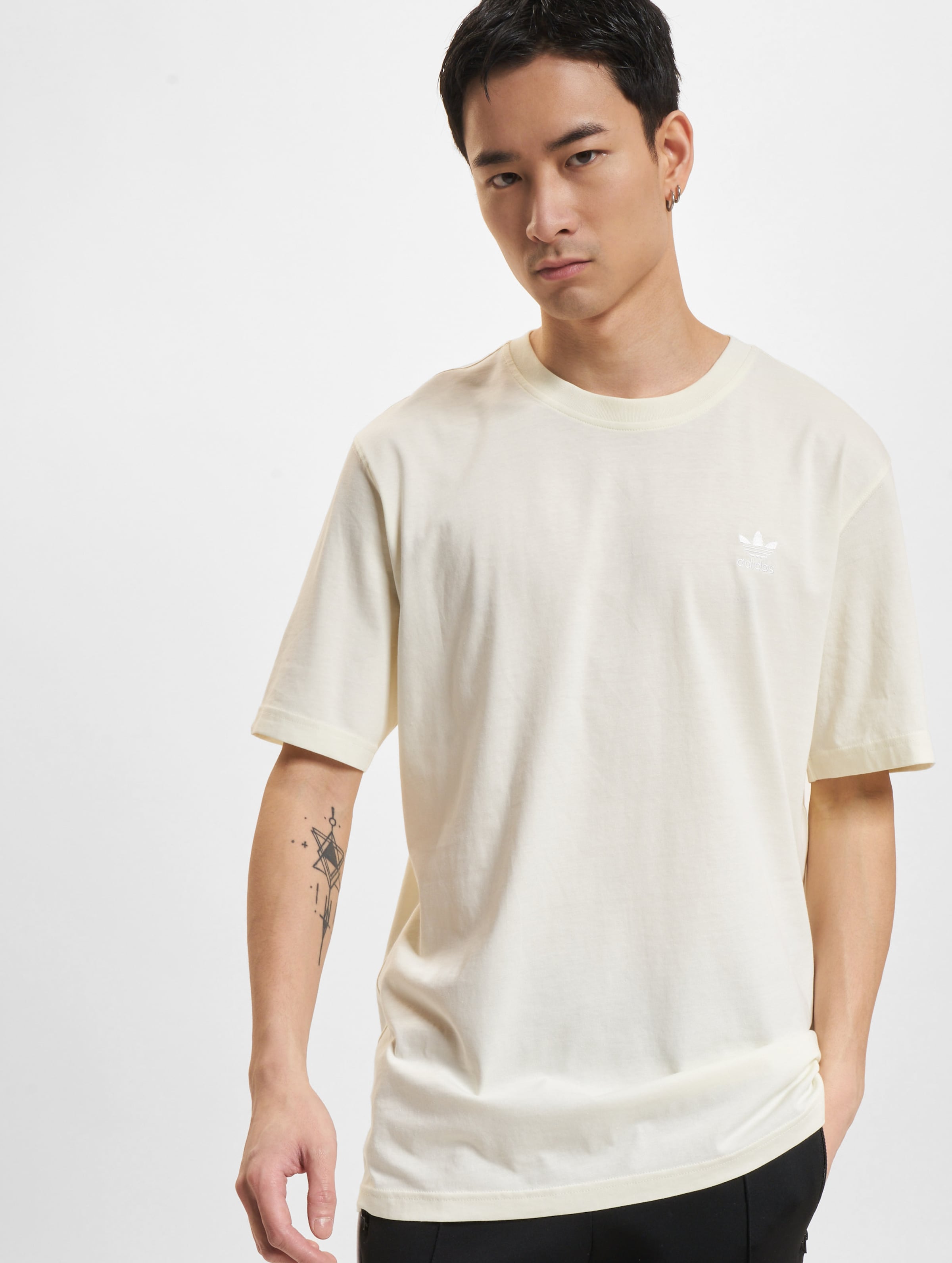adidas Originals Trefoil Essentials T-Shirts Mannen op kleur beige, Maat L