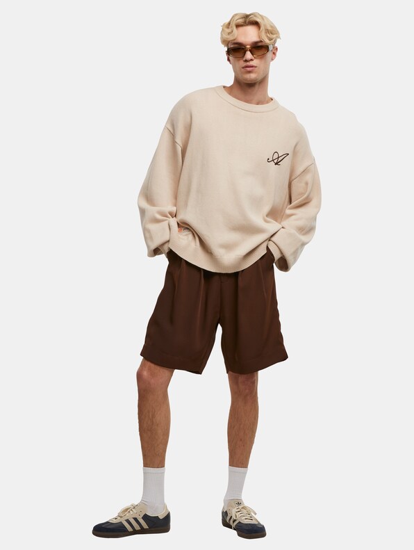 Logo Mesh Knit Sweater-3