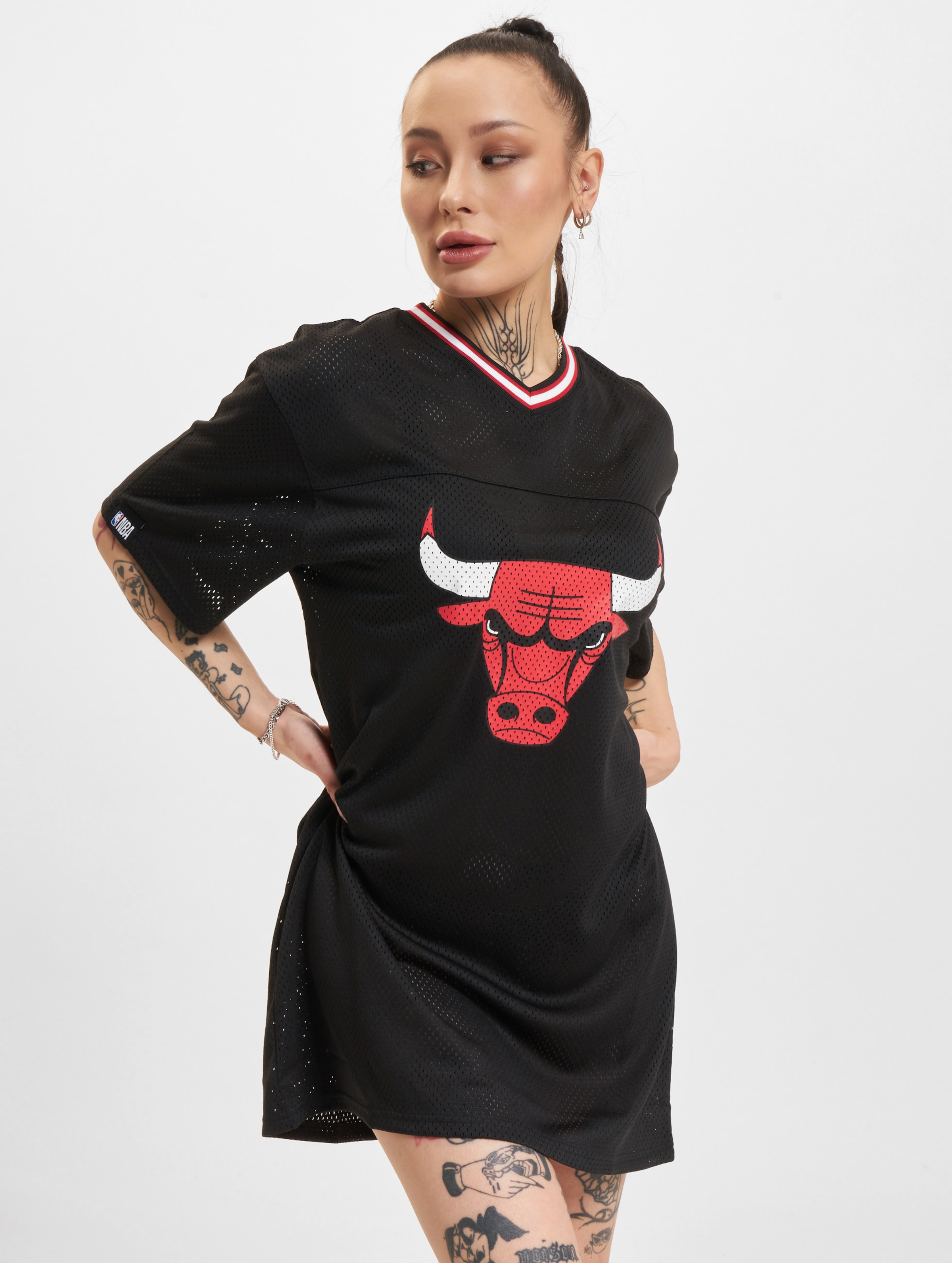 New Era NBA Mesh Dress Chicago Bulls Vrouwen op kleur zwart, Maat XS