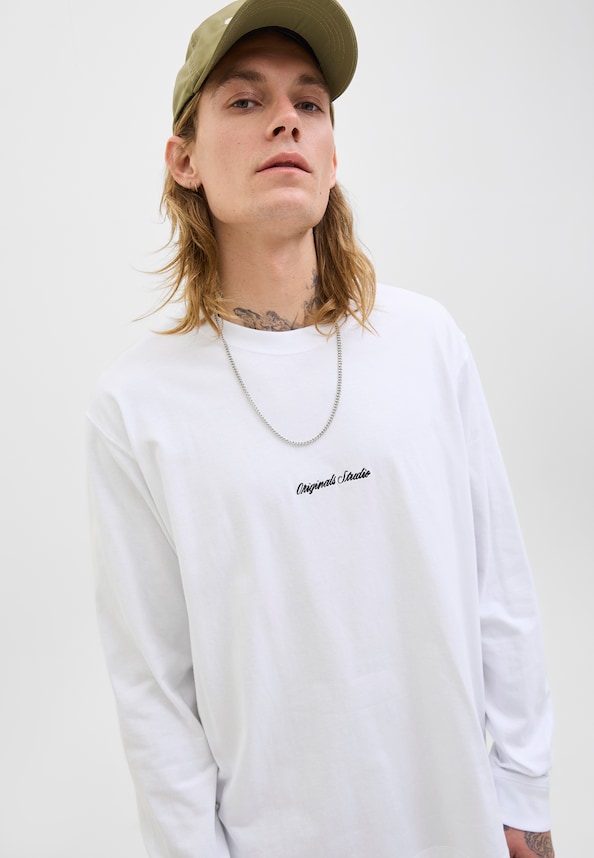 JORNORREBRO EMB TEE LS CREW NECK-3