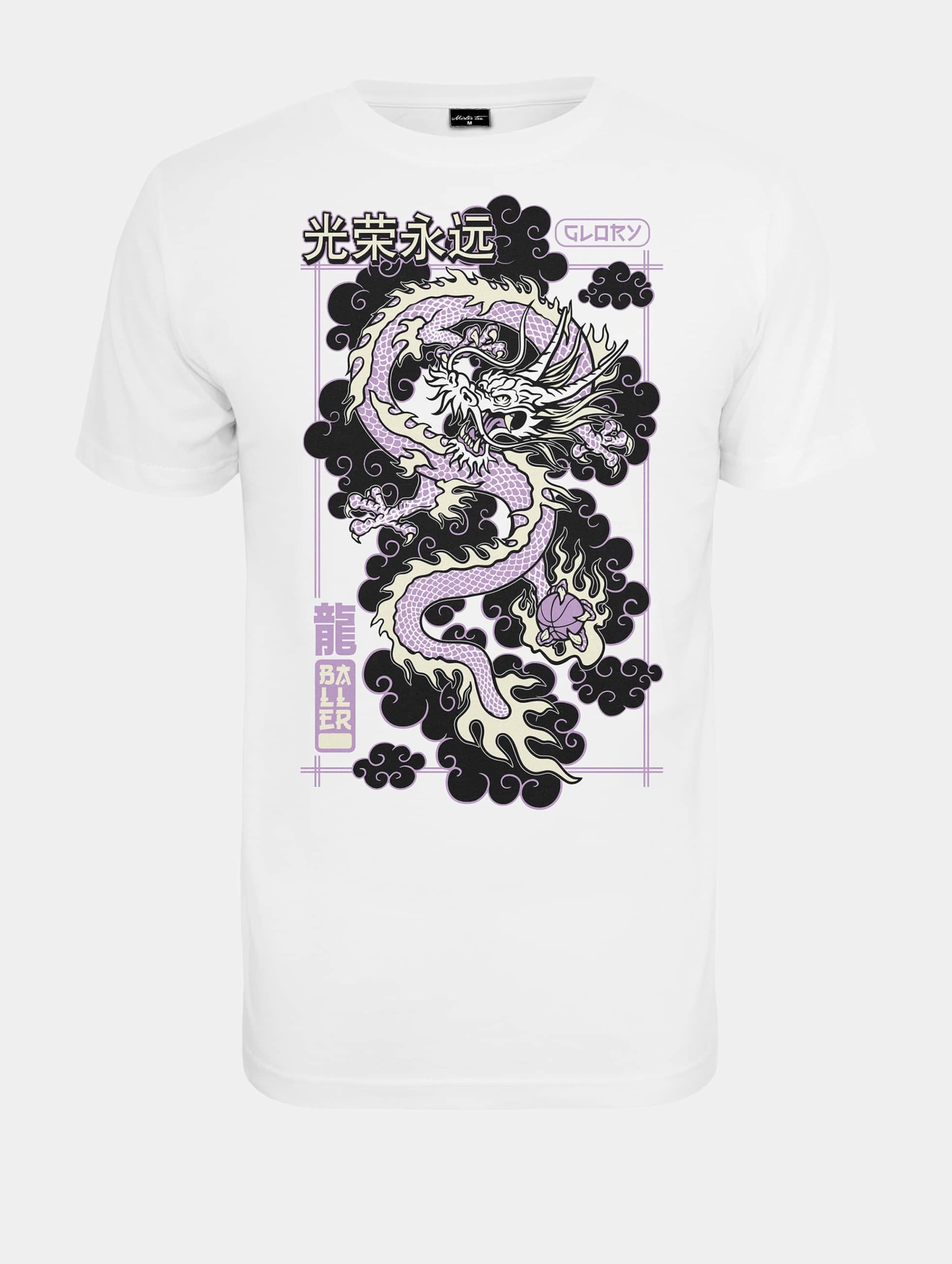 Mister Tee - Glory Dragon Heren T-shirt - 3XL - Wit
