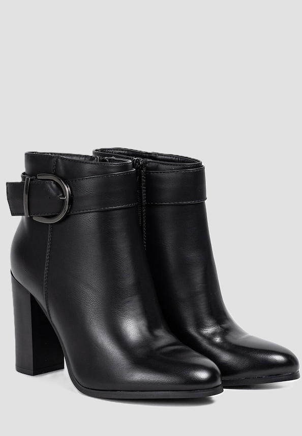 Schuh Kunstleder Stiefelette-0