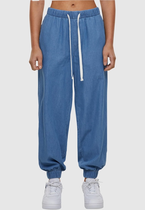 Ladies Light Denim Jogpants-2