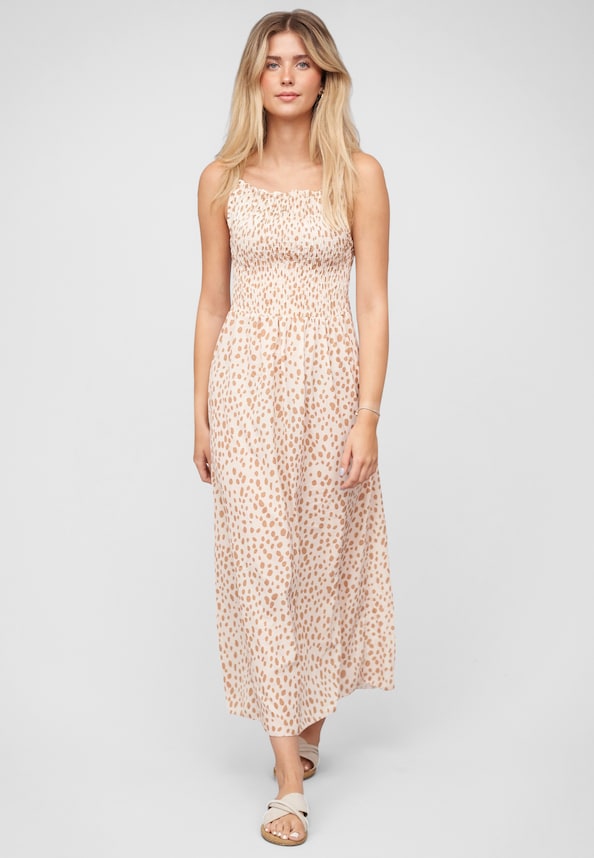 Longform Dress with aop animal print-0