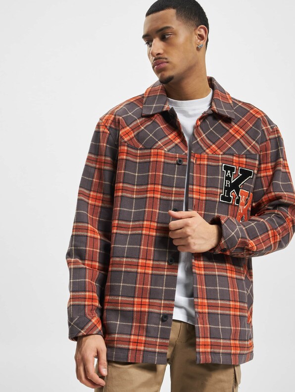 KM224-014-1 KK Chest Signature Heavy Flannel Overshirt-0