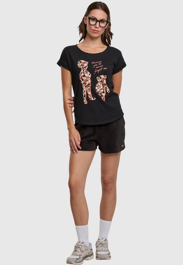 Disney Winnie The Pooh Promise You'll Never Forget with Ladies Long Slub Tee-3