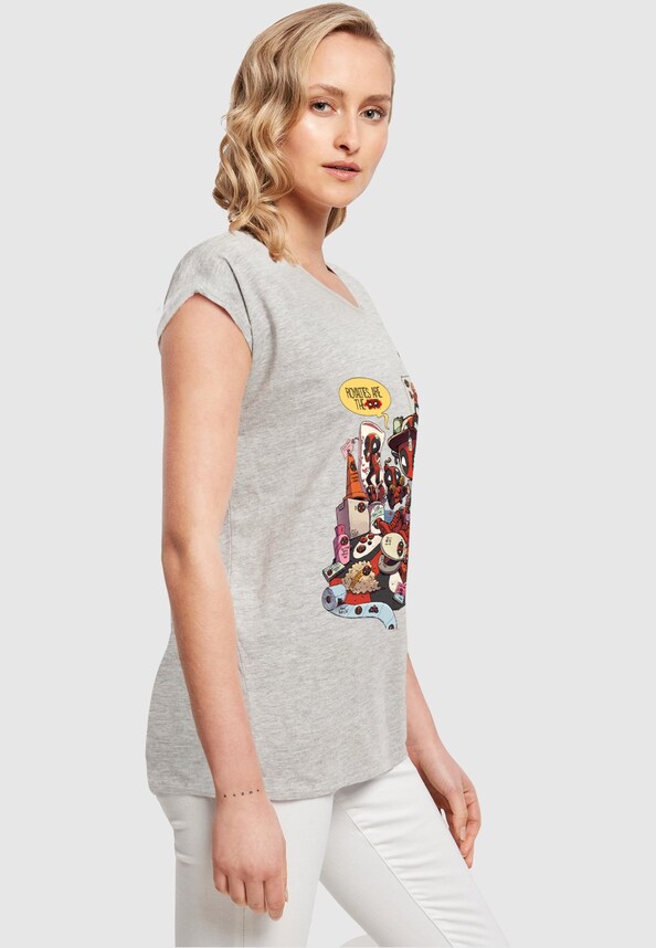 Ladies Deadpool - Merchandise Royalties T-Shirt-3