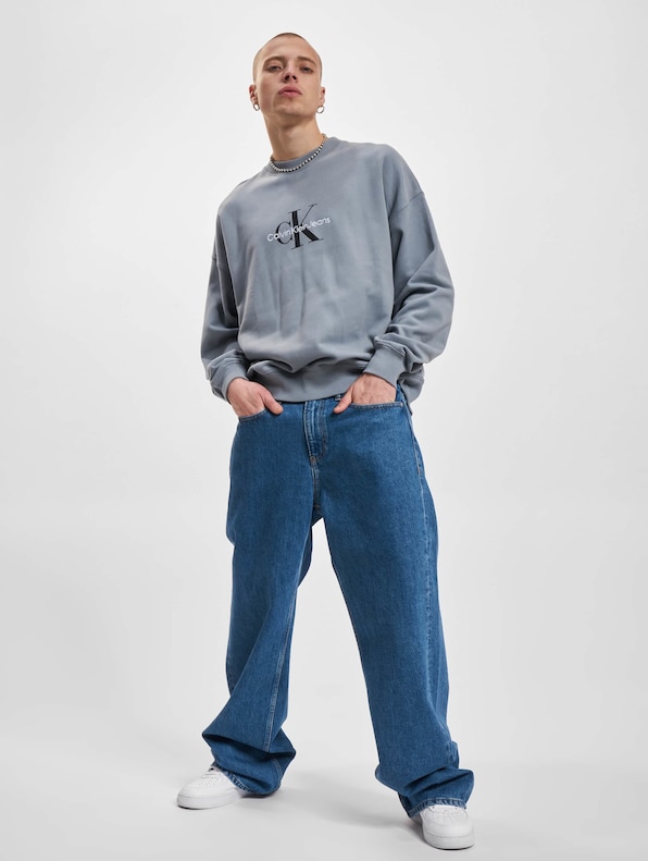 Calvin Klein Jeans Monologo Oversized Crew Neck Sweater-4