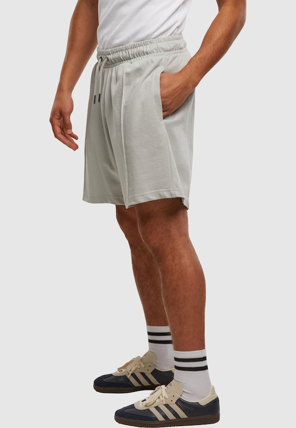 Heavy Jersey Pintuck Track Shorts-2