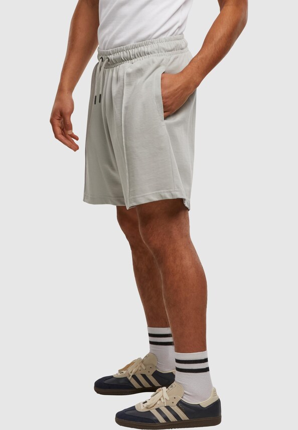 Heavy Jersey Pintuck Track Shorts-2