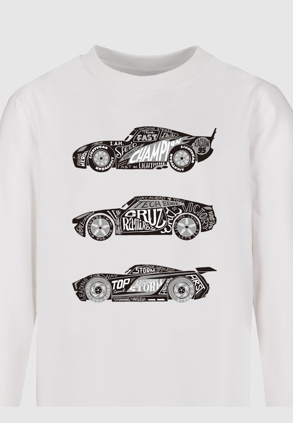 Kids Cars - Text Racers Longsleeve-2