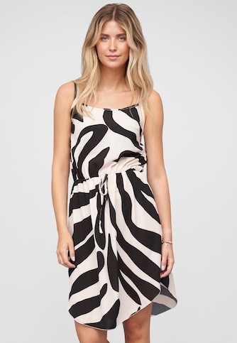 Dress with zebra print