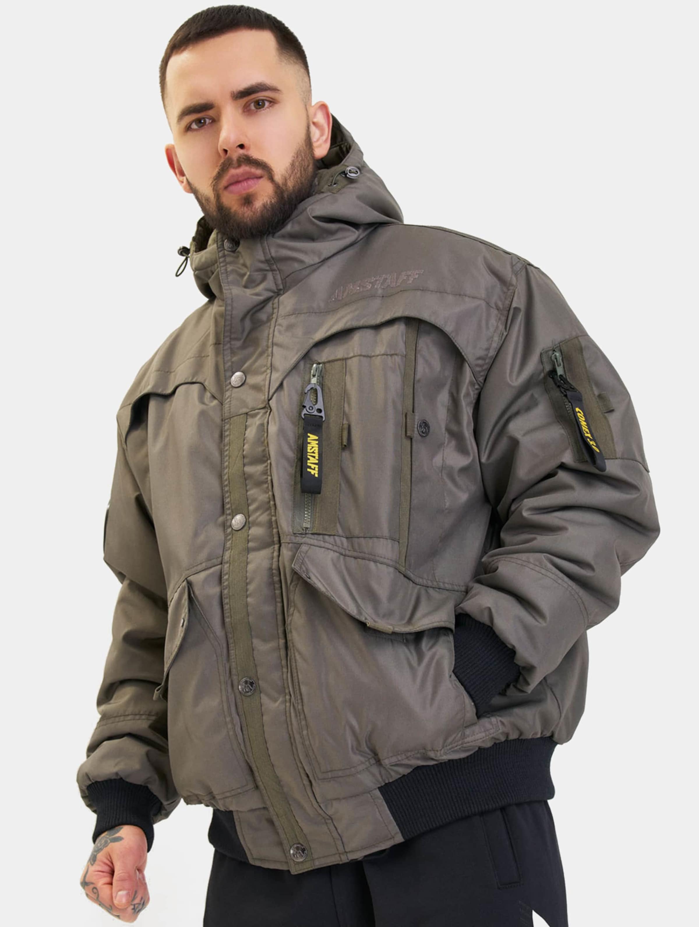 Amstaff Conex Winter Jacket Mannen op kleur groen, Maat XL