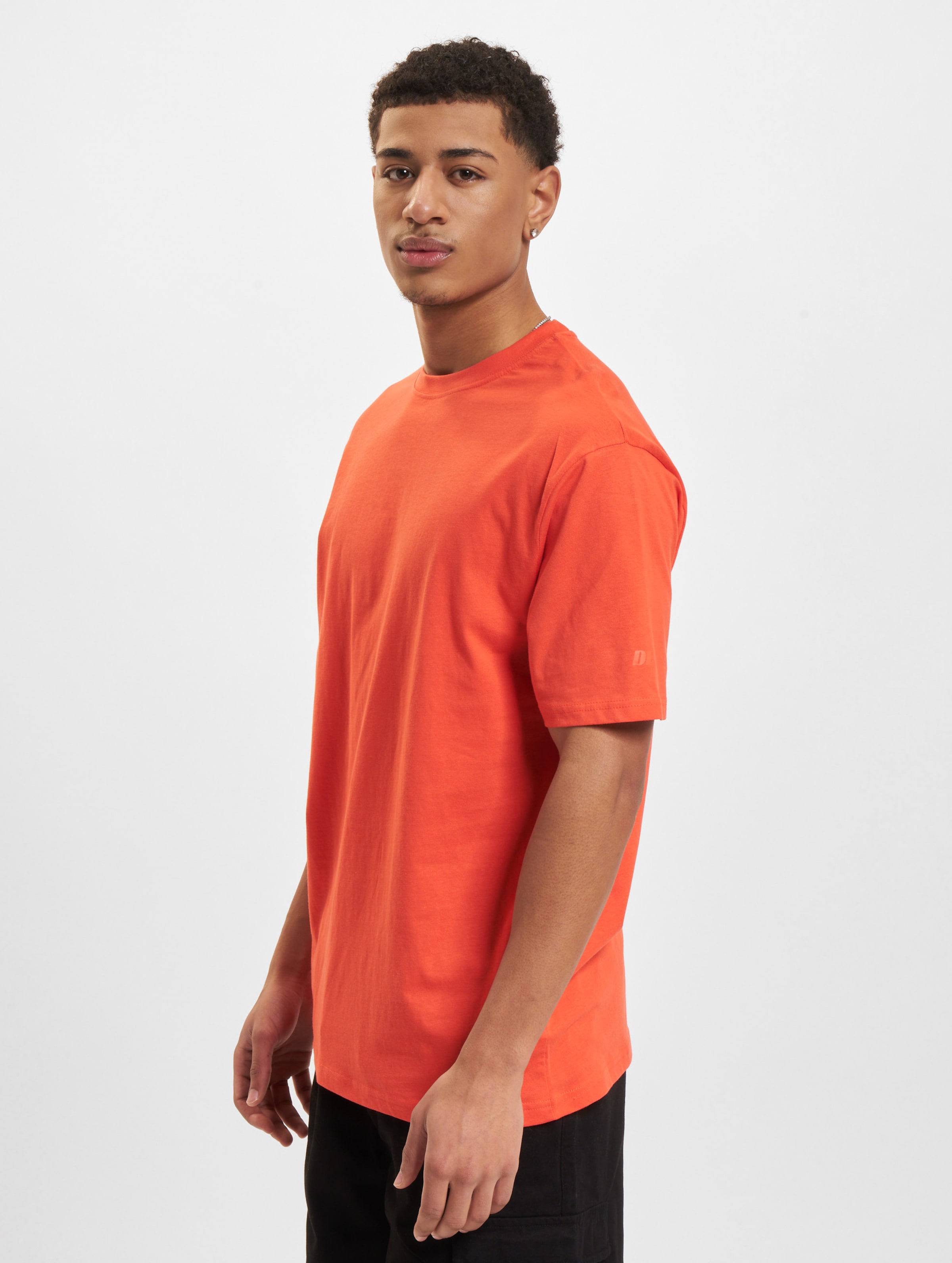 DEF Basic T-Shirts Mannen op kleur rood, Maat 3XL