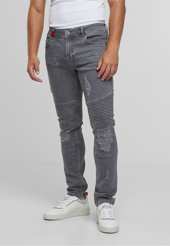 Oscar Ripped Slim Fit Jeans-0