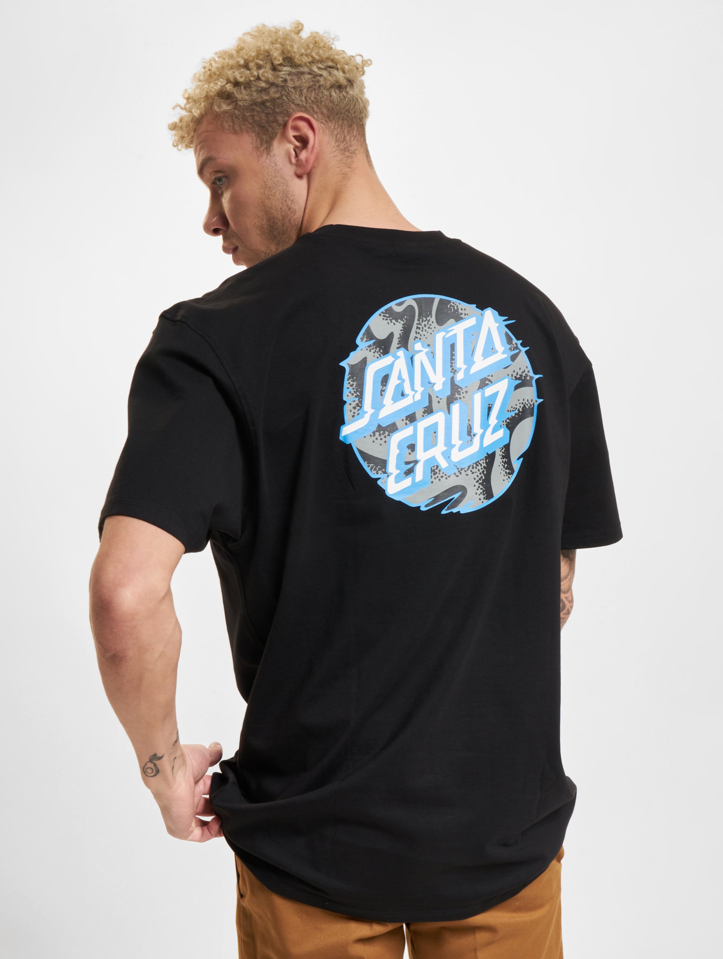 Santa Cruz Vivid Slick Dot T-Shirt Männer,Unisex op kleur zwart, Maat M