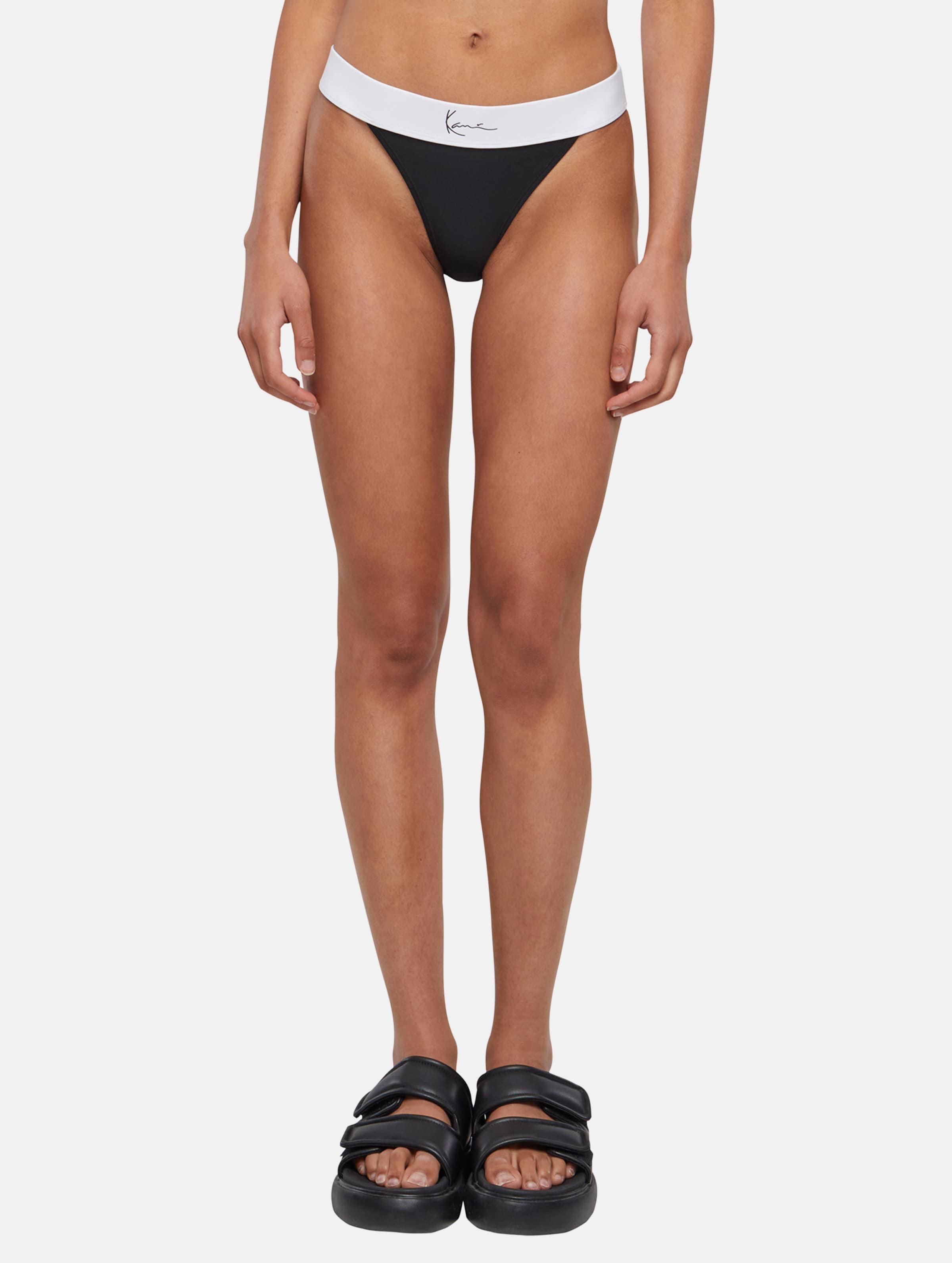 Karl Kani Small Signature Contrast Bikini Bottom Vrouwen op kleur zwart, Maat L