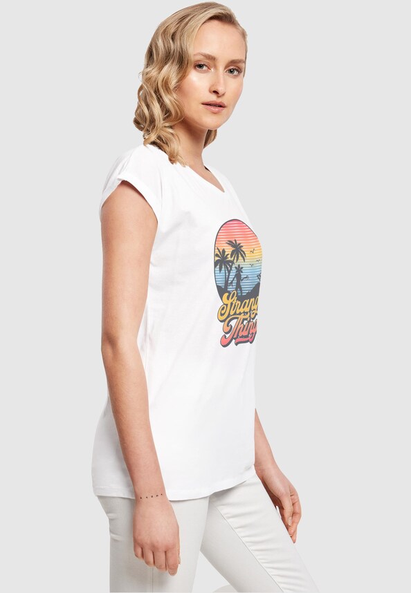 Ladies Stranger Things - LA Gradient T-Shirt-3