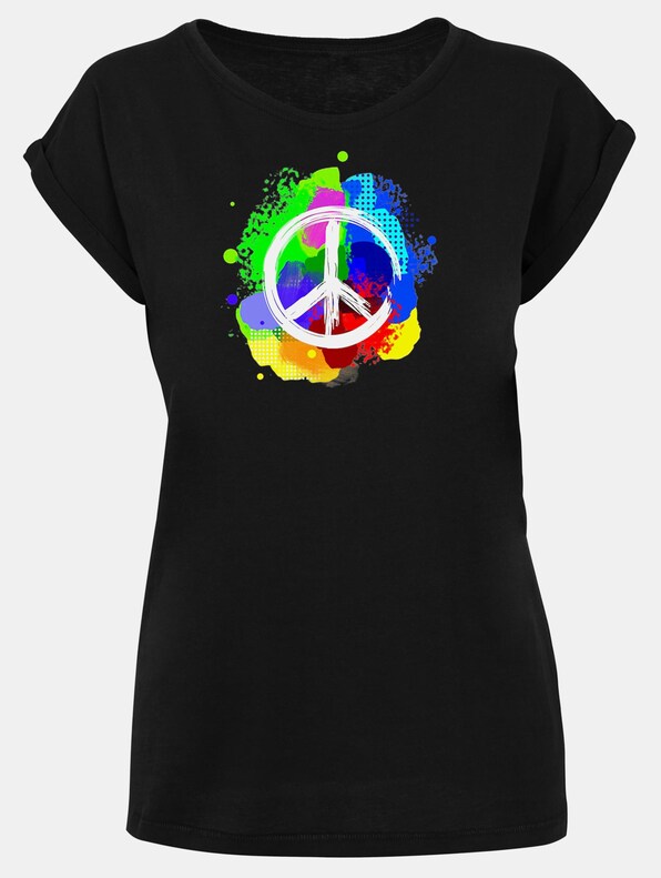Ladies Peace - Graffiti  Extended Shoulder-2