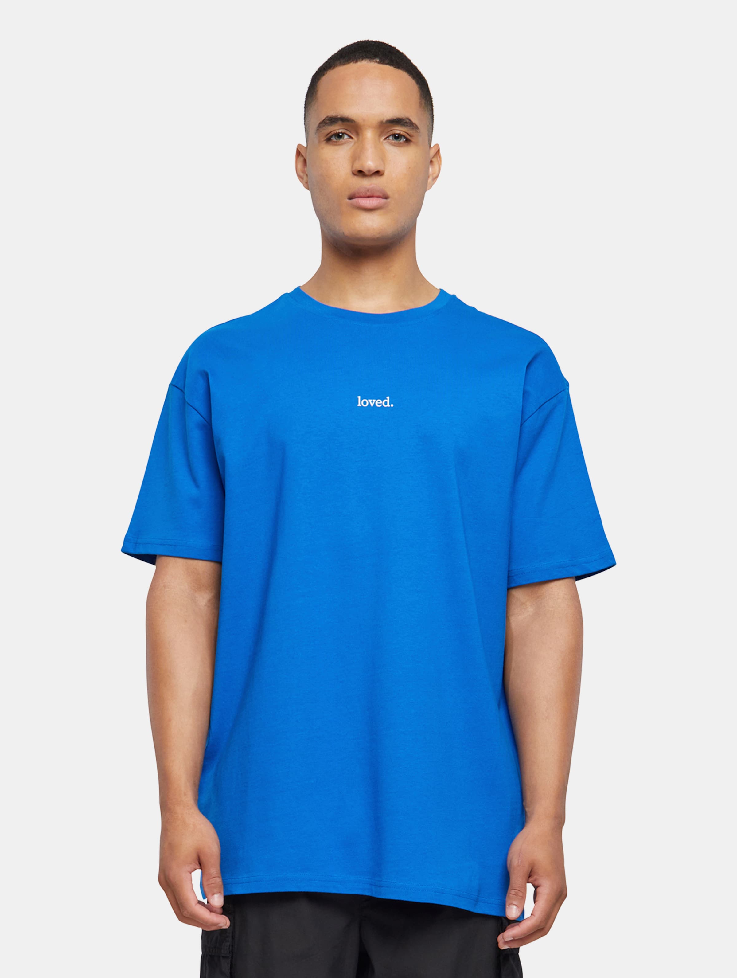 Merchcode - Love Heavy Oversized Heren T-shirt - XL - Blauw