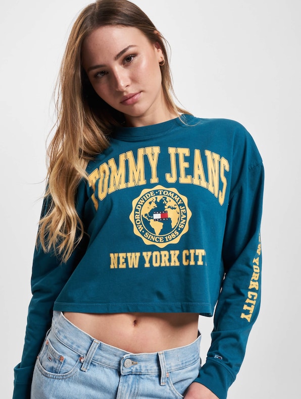 Tommy Jeans Crop College Logo-0