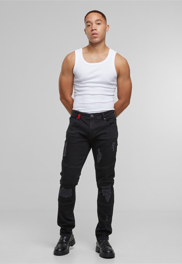 Oscar Ripped Slim Fit Jeans-2