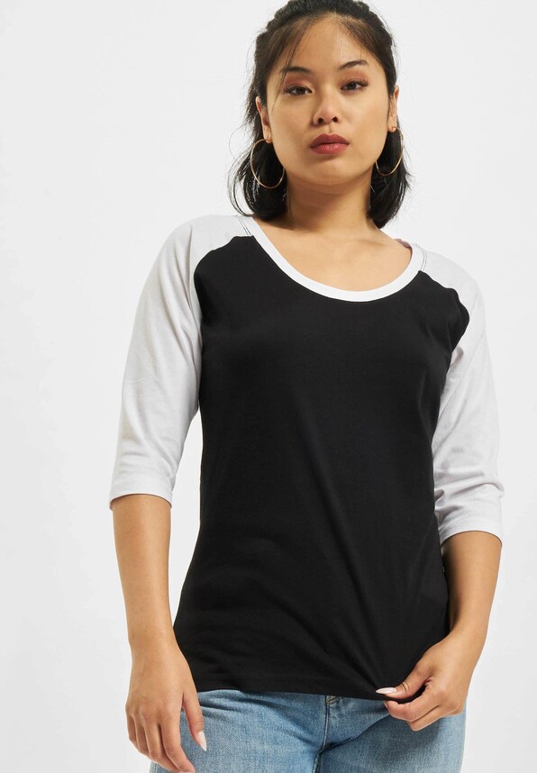 3/4 Contrast Raglan -0