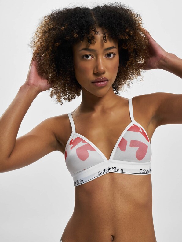 Buy Calvin Klein Underwear Light Lined Triangle Logo Bra 