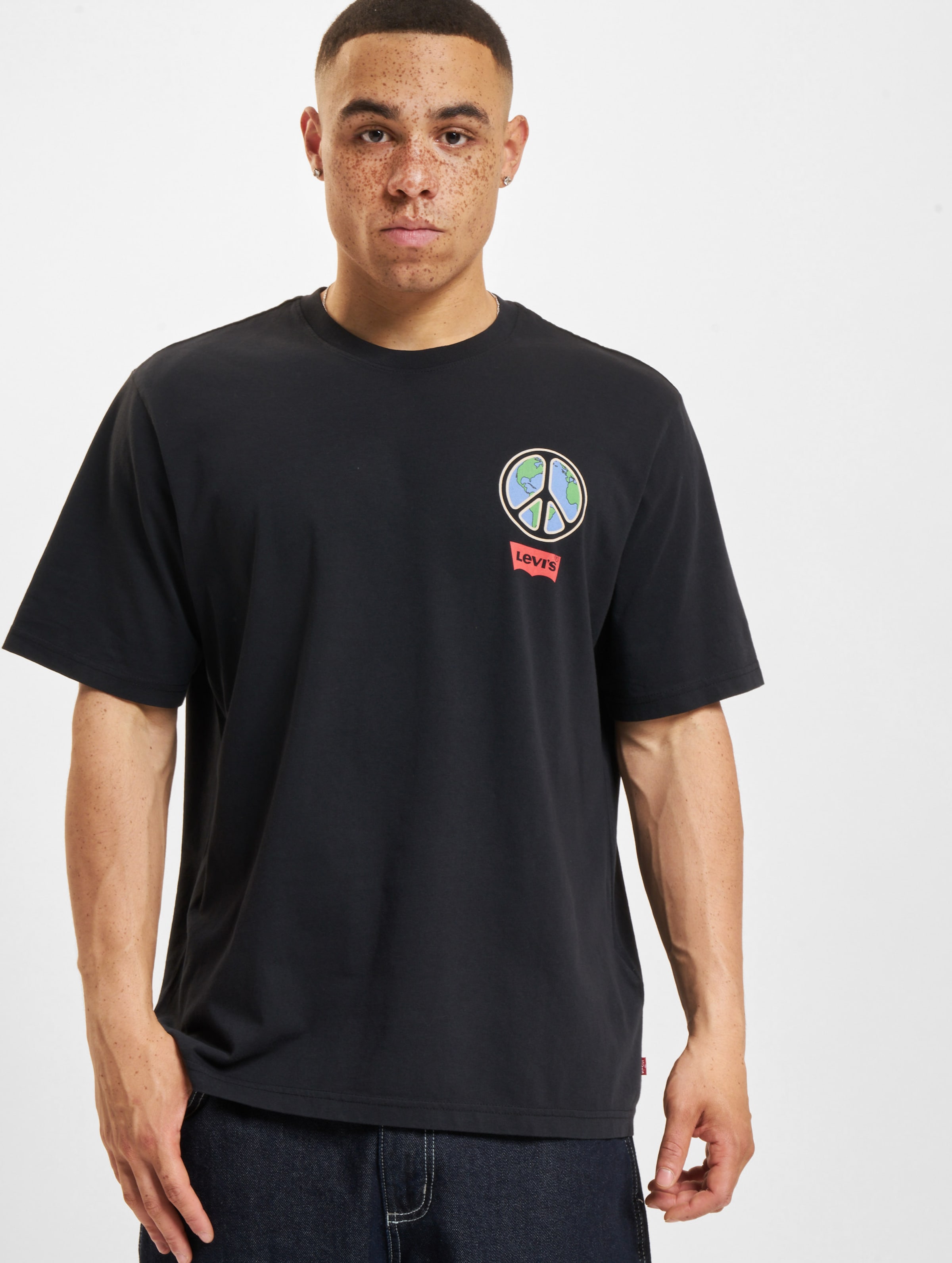 Levi's Relaxed Fit T-Shirt Männer,Unisex op kleur zwart, Maat S