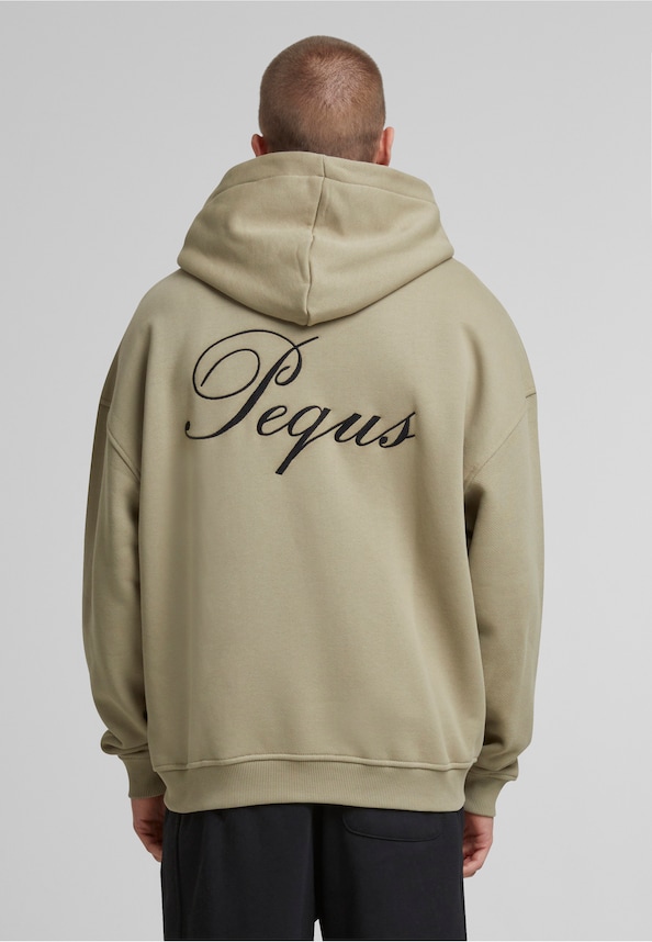 PEQUS Handwritten Logo Zip Hoodie-1