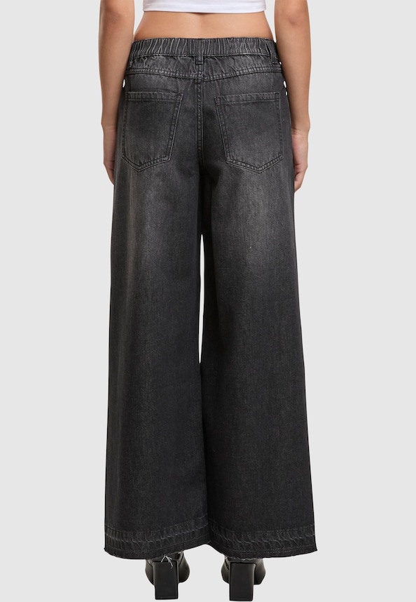 Ladies Wide Leg Denim-1