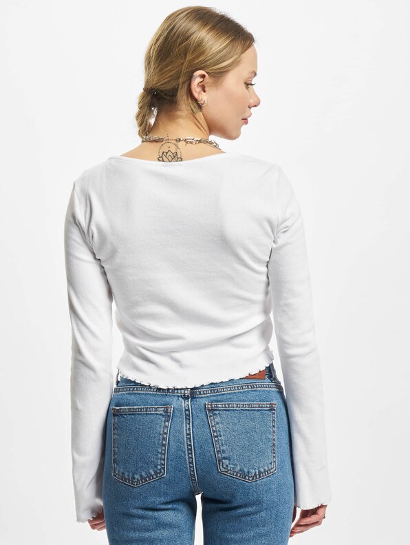 Ladies Cropped Rib Cardigan-1