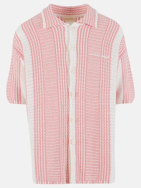Oversized Mesh Knit Summer Shirt-4