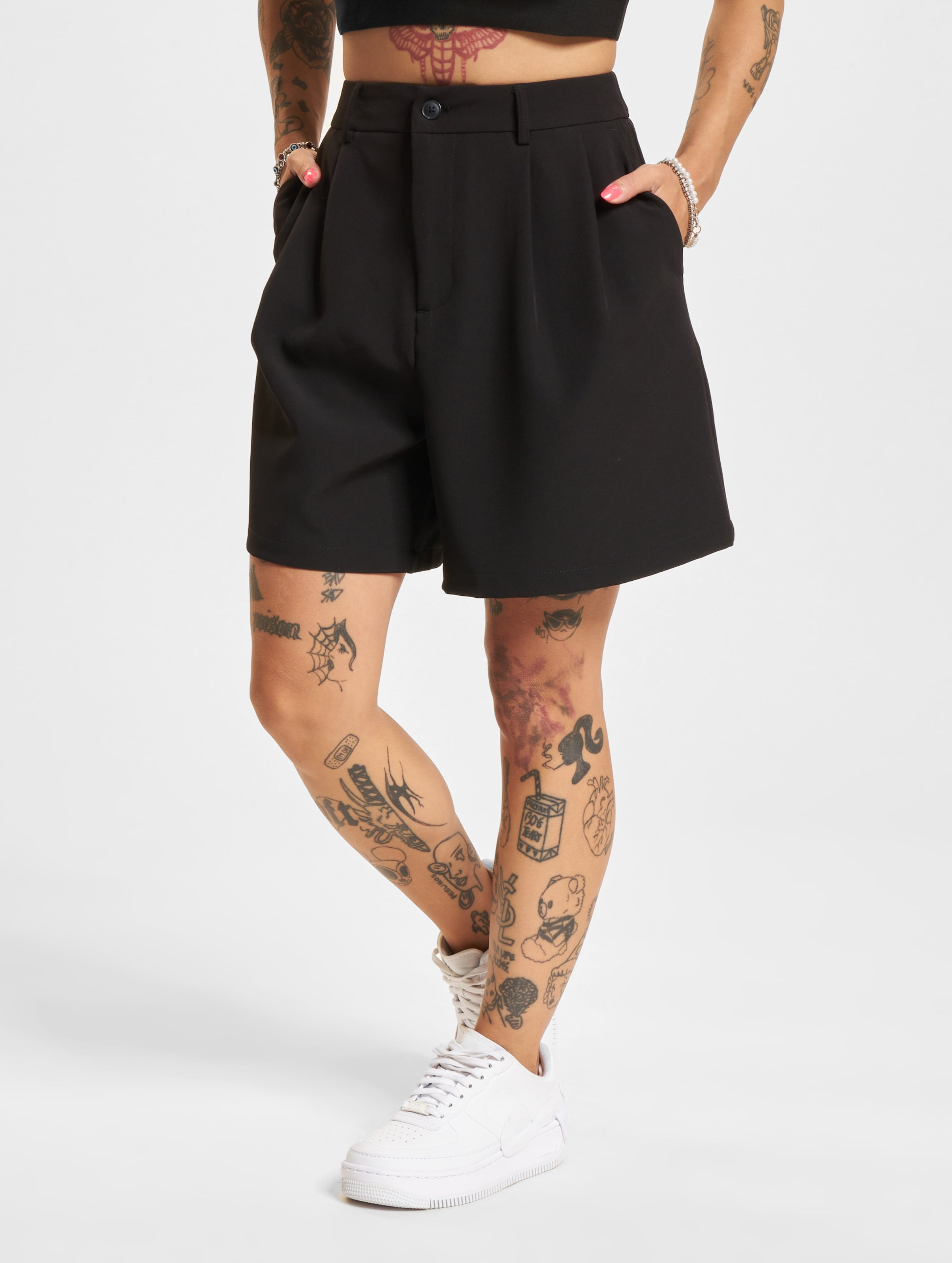 Only Abba Tailored Life Shorts Frauen,Unisex op kleur zwart, Maat 38