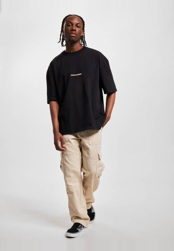 PEGADOR Colne Logo Oversized T-Shirts-5