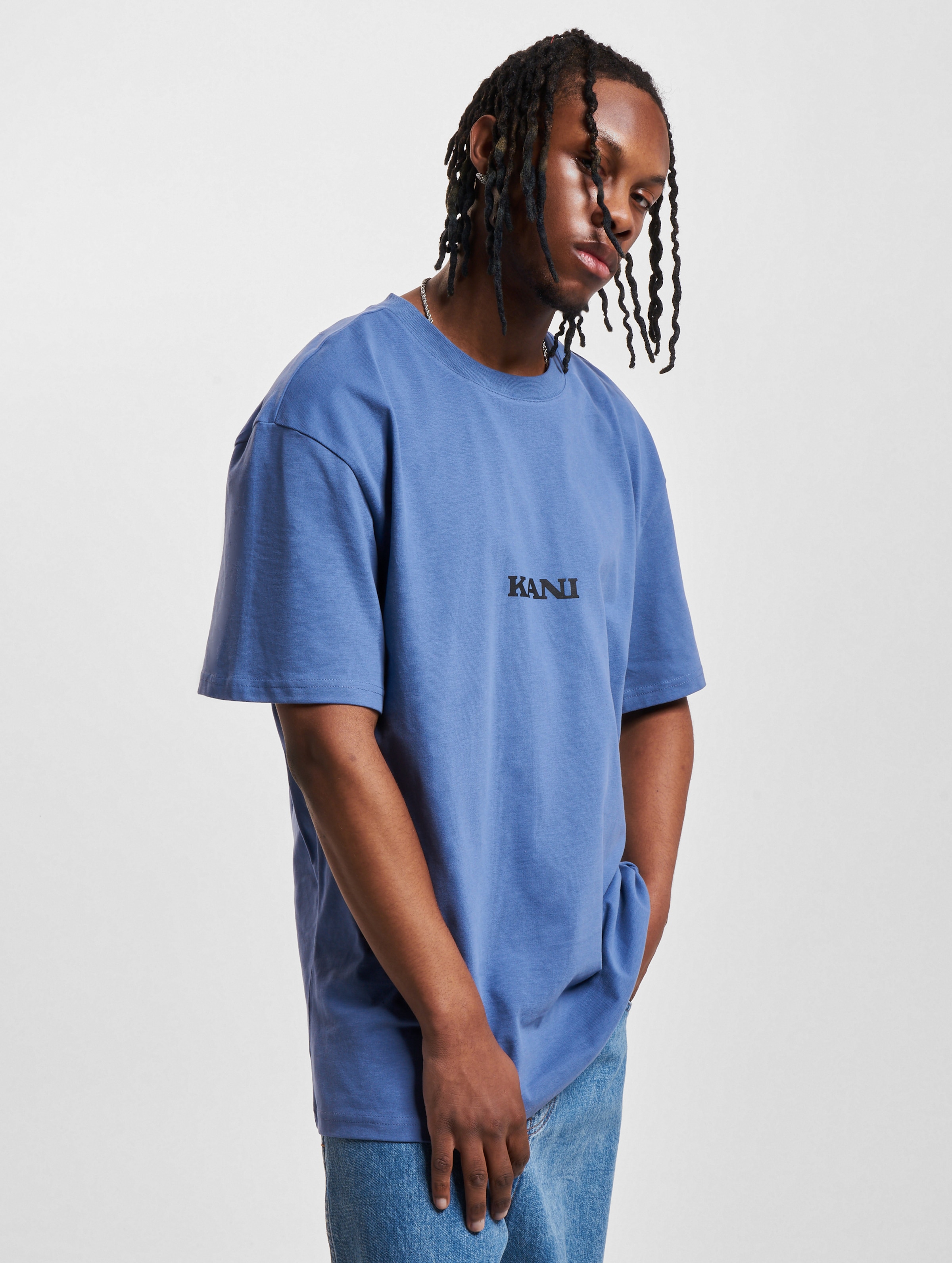 Karl Kani Small Retro T-Shirt Mannen op kleur blauw, Maat S