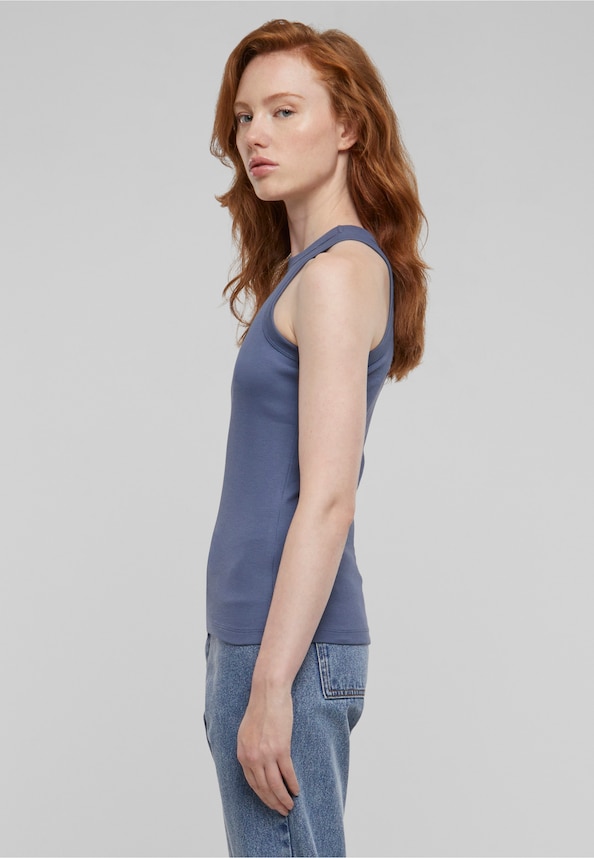 Ladies Racer Back Rib Top-2