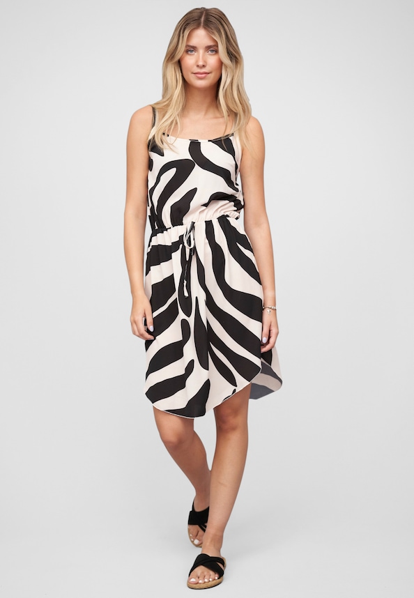Dress with zebra print-4