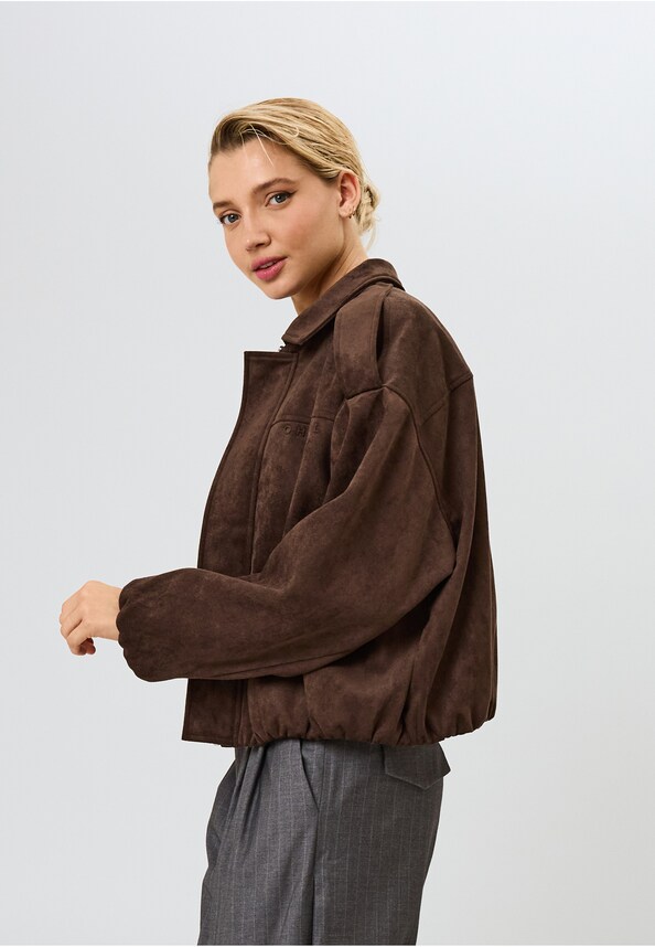 Katie Vegan Suede Leather Jacket-2