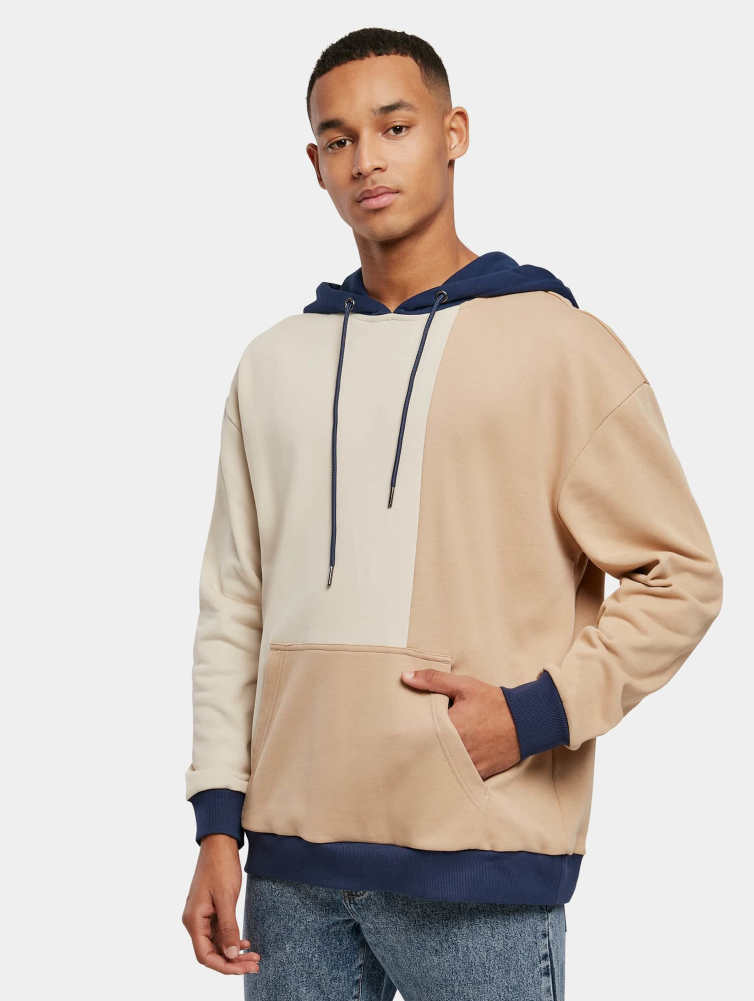 Oversized color block hoodie hot sale