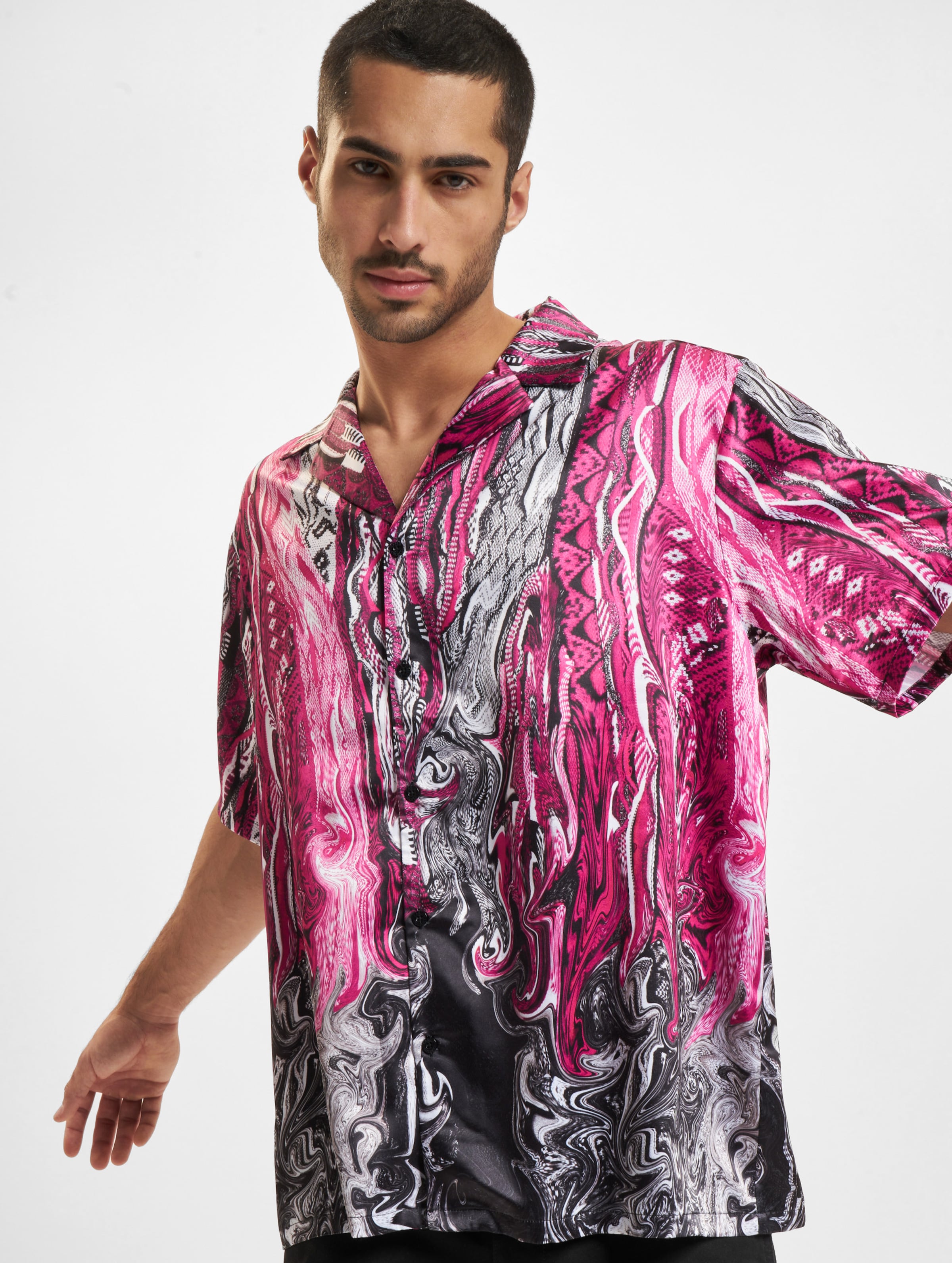 Carlo Colucci Fusion Shirts Männer,Unisex op kleur kleurrijk, Maat XL